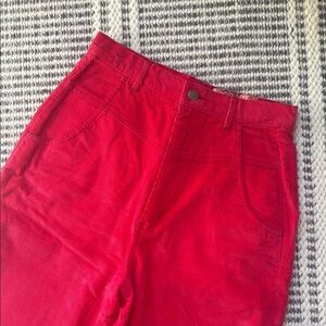 Vintage Red Corduroy Pants